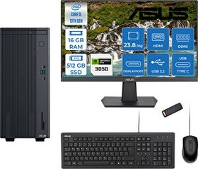 Resim Asus Expertcenter P500MV Intel Core I5-13420H 16GB DDR5 512GB SSD Freedos 6GB/RTX3050 100HZ IPS 23.8'' Mon Minitower Masaüstü bilgisayar WL5136216512B0DF02 