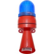 Resim Mesan Xenon Çakar 50 Ses Borulu Siren Ms 5812 Mavi 110-220VAC 