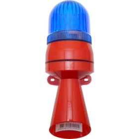 Resim Mesan Xenon Çakar 50 Ses Borulu Siren Ms 5812 Mavi 110-220VAC 