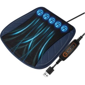 Resim Suofeng Usb'li Klimalı Araç Koltuğu Soğutucu Yastık - Yaz İçin Nefes Alabilen Serinletici Koltuk Pedi 