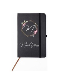 Resim Kişiye Özel Çiçek Çerçeve Tasarımlı Defter 