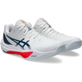 Resim Asics SKY ELITE FF 3 Erkek White/Dark Neptune Voleybol Ayakkabısı 1051A080-104 