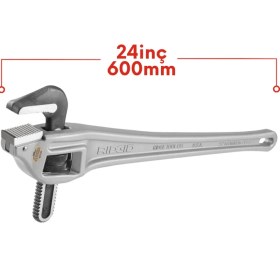 Resim Rıdgıd 31130 Ağır Tip 3'' 600MM 90° Alüminyum Sondaj Boru Anahtarı 
