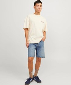 Resim Jack & Jones Jack&jones Jjıchris Jjcooper Erkek Jean Şort 12252858-18193 001 