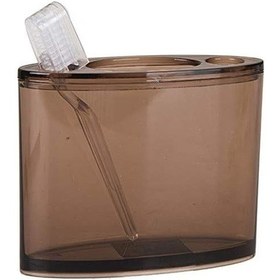 Resim Diş Fırçalık Kahverengi Akrilik Model Siyah 