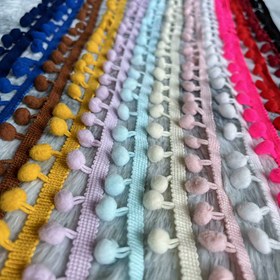 Resim 2.74 metre Pom Pom Dantel Kenar, Top Püskül Şerit Dikiş İçin, Parti ve Ev Dekorasyonu, Kendin Yap El Sanatları, Giyim, El Sanatları Dekorasyonu Kurban Bayramı Mubarek 
