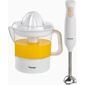 Resim Bestron Nordic Home Elektrikli Retro Meyve Sıkacağı & El Blender Seti 