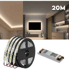 Resim Burul 20m Gün Işığı Gizli Işık Bandı Seti - Tavan, Tv Ünitesi, Mobilya, Salon Oda Ambiyans Aydınlatma 