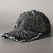 Resim 1 Adet Vintage Yıkanmış Gri Beyzbol Şapkası - Erkekler & Kadınlar için Distressed Kore Stili Duckbill Şapka, Büyük Baş Boyutu, Tüm Sezon Güneş Koruma, Esnek Olmayan Kumaş, Rahat Unisex Şapka, Dış Mekan Giyim, Retro Moda, Konforlu Kalıp, Sokak Giysisi Severler İçin 