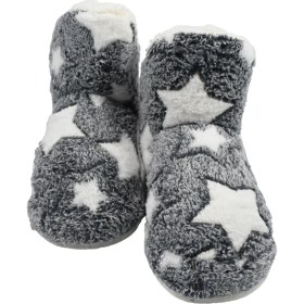 Resim Sia Çanta Eva Kaymaz Taban Içi Kürklü , Uzun Konçlu , Kürk Kumaş Üşümeyen Ayaklar Için Sıçacık Kız Çocuk Panduf 