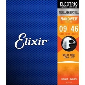Resim Elixir 12027 Nanoweb Custom Light Elektro Gitar Teli (9-46) 