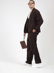 Resim king brich Oversize Kalıp Müslin Erkek Kimono Takım 