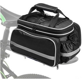 Resim Wezone Bisiklet Çantası - Geniş Depolama, Omuz Askılı, Siyah / Mavi / Kırmızı Seçenekli Siyah 