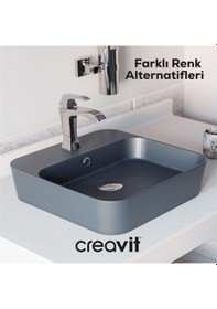 Resim Creavit Loop Çanak Lavabo 45 Cm Beyaz Lp046-00cb00e-0000 