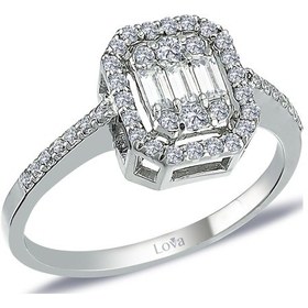 Resim Lova 0,47 Karat Baget Pırlanta Yüzük - 1010345 