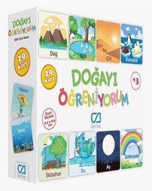 Resim +3 Yaş Doğayı Öğreniyorum Oyun Kartları (ca Games) 