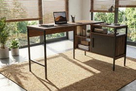 Resim MODULAGO OFİS MASA TAKIMI, ANTRASİT CEVİZ 