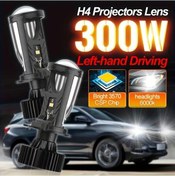 Resim Motion003 Sol H4 Led Projektör Far Lens Çift Lensli Canbus Uyumlu 12-24v 6000k. 