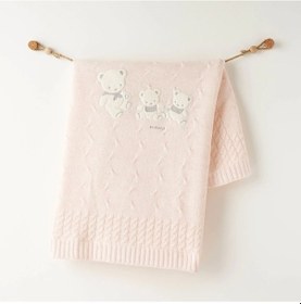 Resim Andywawa Ac26341 Triko Battaniye 85x100 Pink Melange Pembe Melange 