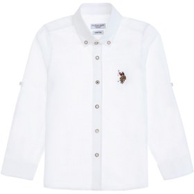 Resim U.S. Polo Assn. Erkek Çocuk Beyaz Uzun Kollu Basic Gömlek 50298012-VR013 