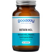 Resim GOODDAY Betain Hcl Pepsin 60 Kapsül 