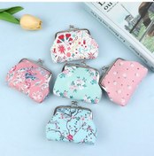 Resim Baskılı Çiçek Çanta Çile Pu Cüzdan Küçük Cep Para Çanta Nikah Şekeri Çantası Çok Renkli 
