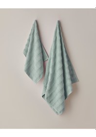 Resim English Home Bubble Pamuk Yüz Havlusu 50x80 Cm Mint Mint 