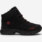 Resim Liger Soğuk Geçirmez Unisex Uzun Outdoor Trekking Bot Ayakkabı Siyah 