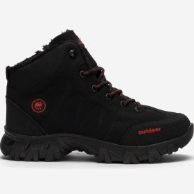 Resim Liger Soğuk Geçirmez Unisex Uzun Outdoor Trekking Bot Ayakkabı Siyah 