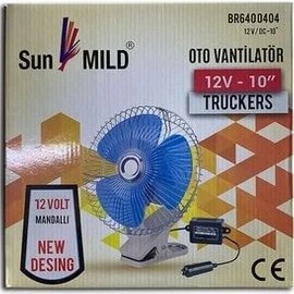 Resim BAYUN Oto Vantilatör 12V 10 Inc Mandallı Sun Mıld 