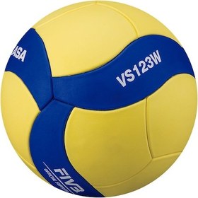 Resim Mikasa VS123W No 5 Yapıştırma Voleybol Topu Mavi Sarı Mavi - Sarı 