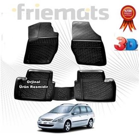 Resim Peugeot 307 3D Havuzlu Paspas Stw 2001 - 2008 Arası Siyah N11.25553 