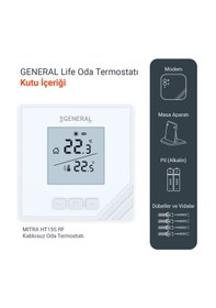 Resim Mitra Ht15s Rf Kablosuz Oda Termostatı - Beyaz 