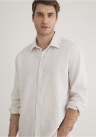 Resim Mavi - Beyaz Gömlek 0210053-70004 Bej 