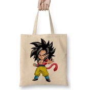 Resim Baskı Dükkanı Minigoku Super Sayajin Bez Çanta Uzun Saplı 