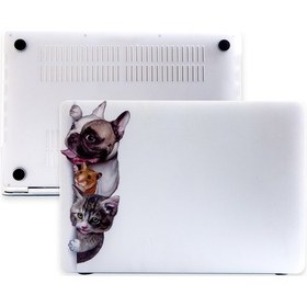 Resim Apple Uyumlu MacBook Air Kılıf 13 İnç Animal01nl Eski Usb'li Model 2010-2017 A1369 A1466 İle Beyaz 