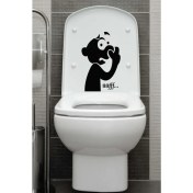 Resim Mcem Store Komik Uff Koku Dekoratif Klozet Banyo Sticker 