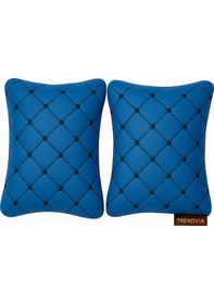 Resim Tofaş Şahin Doğan Kartal Yüksek Ön Göğüs Bej-siyah Torpido Kılıfı / Mavi-siyah Boyun Yastığı 