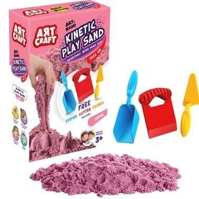 Resim Art Craft Ard Sand Pembe Kinetik Oyun Kumu 1000 Gr 