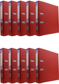 Resim Dar Plastik Klasör 56412-080 Kırmızı 10 Lu Paket Kırmızı 