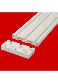 Resim Plastik Korniş 3 Lü Final-sonlandırma Perde Rayı Aparatı 2 Adet 