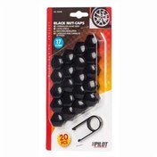 Resim Lampa 17mm Siyah Abs Bijon Kapağı 20 Adet 02248 
