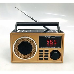 Resim NSS Ns-2037s Solar Bluetooth Radyo Güneş Enerjili Gece Lambalı 18 Cm 