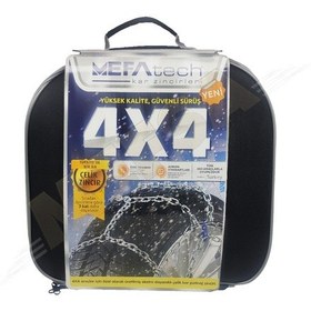 Resim 195/60/16 Kalın Takmatik Zincir 4X4 Mefatech 800 