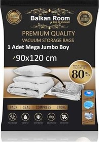 Resim Vakum Hurcu 90 X 120 Vakumlu Hurç Mega Jumbo Boy Vakumlu Poşet 