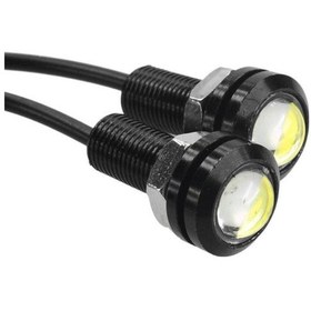 Resim Beyaz Kartal Gözü Led 12V 2 Adet - Gündüz Farı 