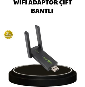 Resim teknodayım Dual Band USB WiFi Adaptör – 1200 Mbps Hız 