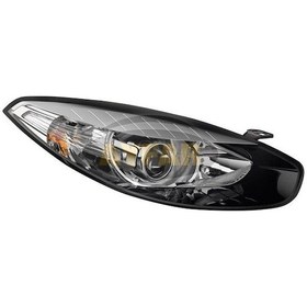 Resim Sağ Far Lambası Motorlu Siyah Cerceve Renault Fluence 20132016 