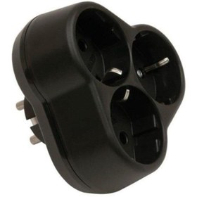 Resim sfs elektrik 3lü Golyat Siyah Renk 1 Kalite 3lü Priz 