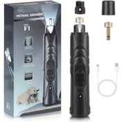 Resim Şarj Edilebilir Köpek Tırnak Makinesi - LED Işıklı ve Tekerlekli, Sessiz 2 Hızlı Ağrısız Büyük Köpekler İçin Tırnak Kesici, USB Şarj, Güvenli ve Etkili Bakım için Geliştirilmiş Tasarım, Dayanıklı Pet Bakım Aracı 